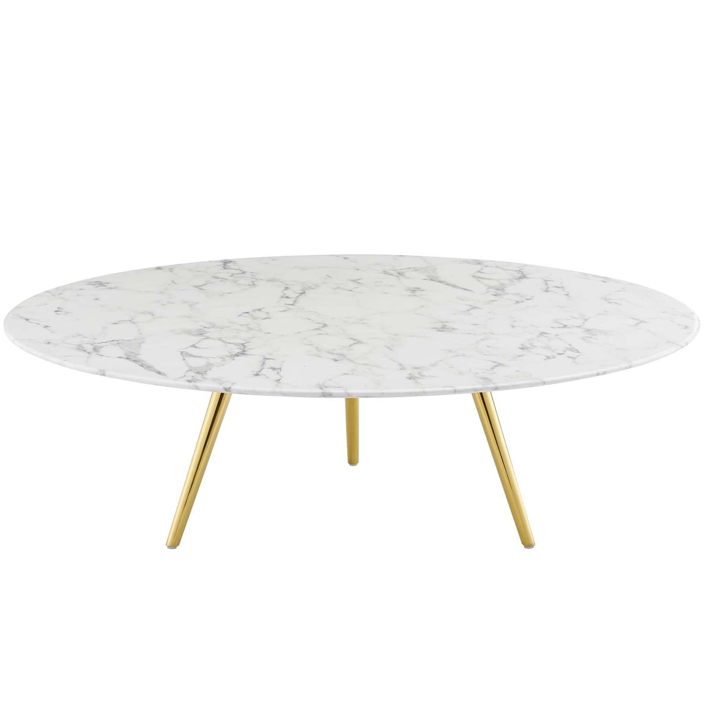 Modway Lippa 47" Round Artificial Marble Coffee Table with Tripod Base-EEI-3673 | Coffee Tables | Modishstore-2