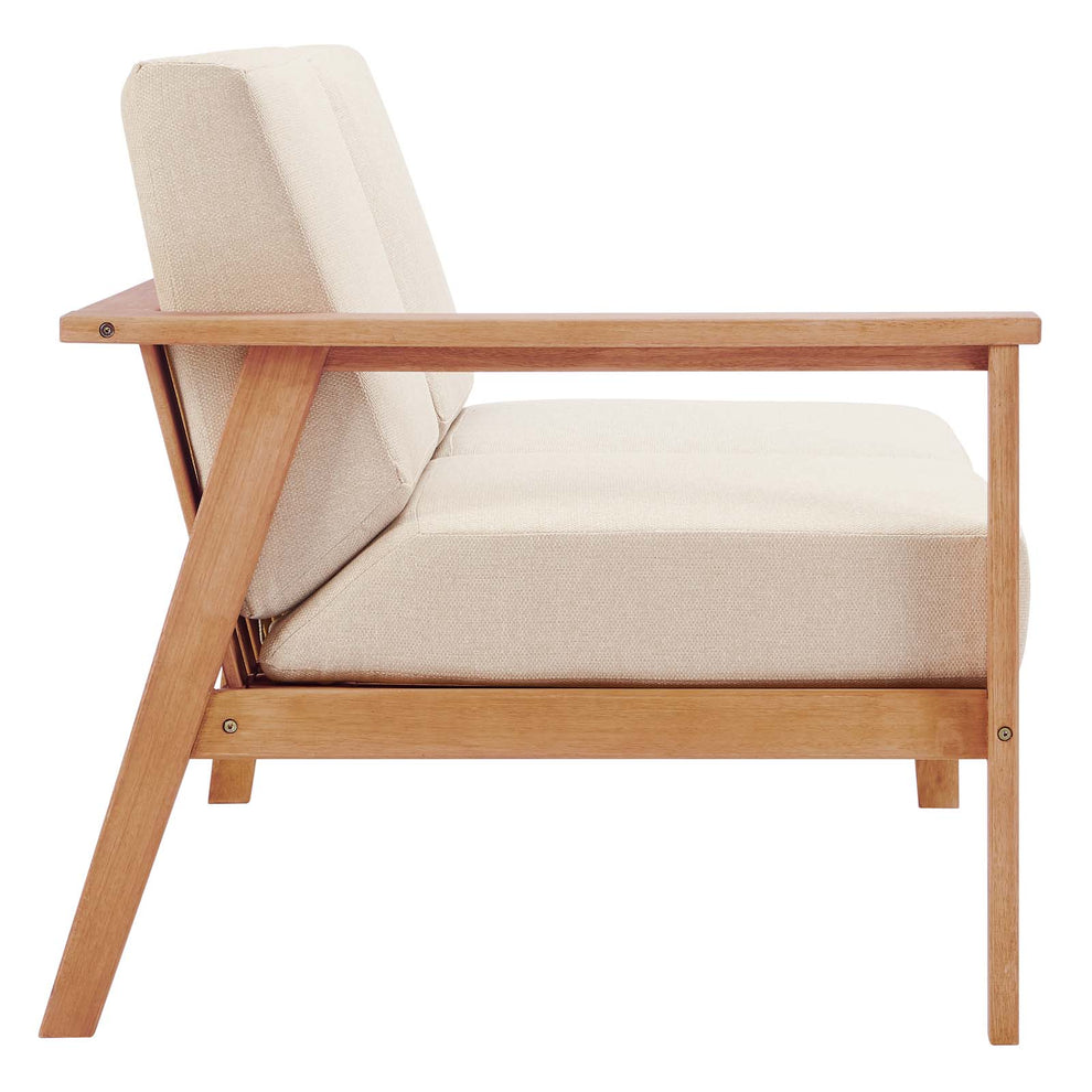 Modway Sedona Outdoor Patio Eucalyptus Wood Right-Facing Loveseat - EEI-3678 | Loveseats | Modishstore - 3
