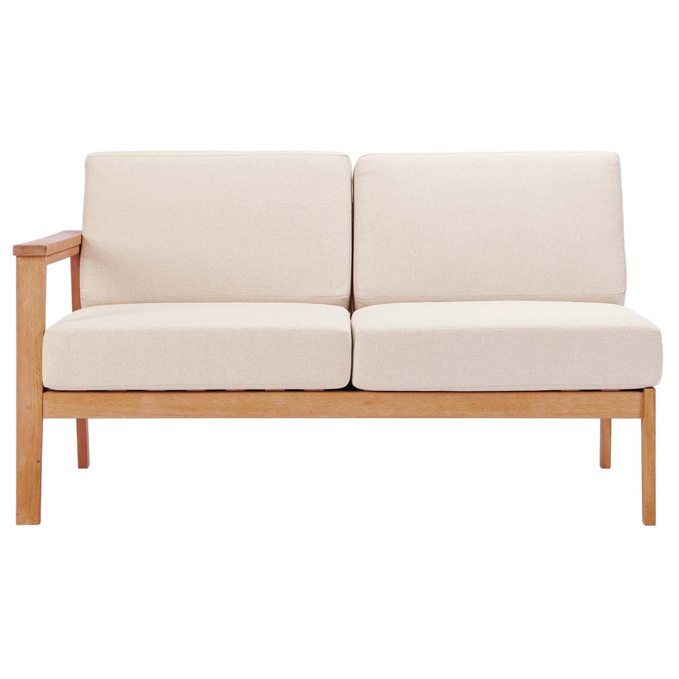 Modway Sedona Outdoor Patio Eucalyptus Wood Right-Facing Loveseat - EEI-3678 | Loveseats | Modishstore - 6
