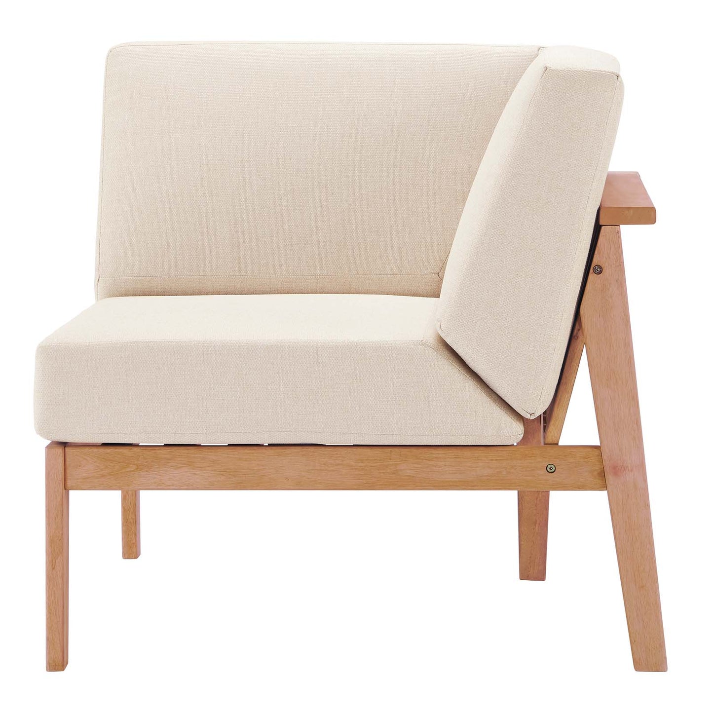 Modway Sedona Outdoor Patio Eucalyptus Wood Sectional Sofa Corner Chair | Outdoor Sofas, Loveseats & Sectionals | Modishstore-5