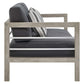 Modway Wiscasset Outdoor Patio Acacia Wood Loveseat - EEI-3684 | Sofa Set | Modishstore - 3