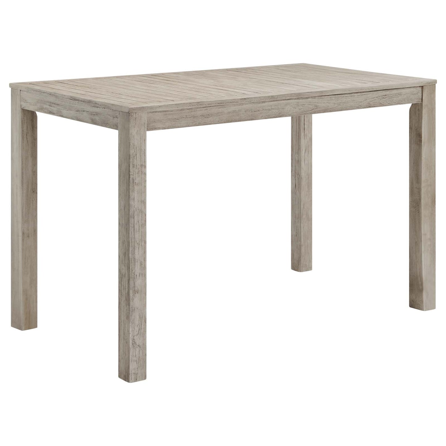 Wiscasset 59" Outdoor Patio Acacia Wood Bar Table By Modway - EEI-3686 | Outdoor Tables | Modishstore - 2
