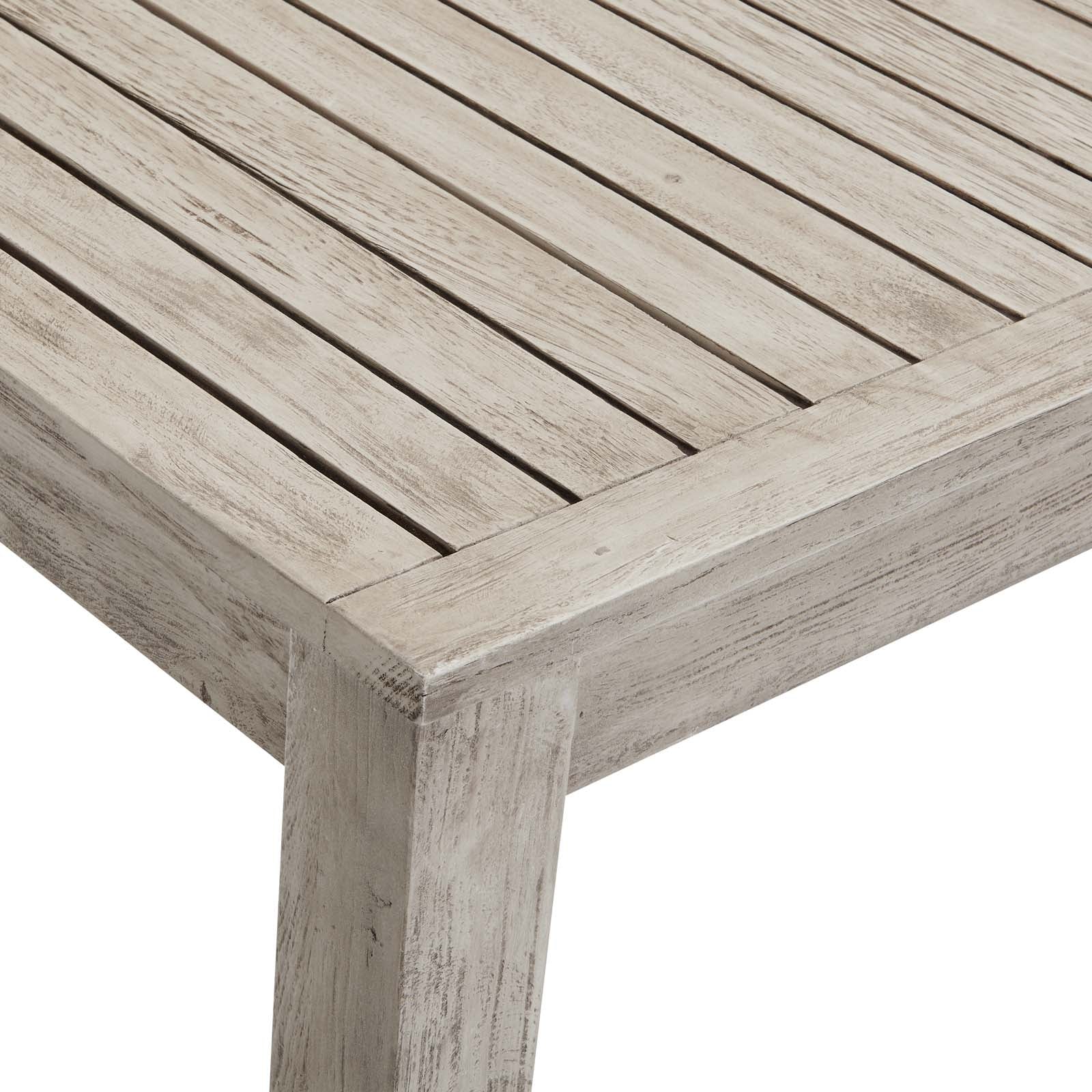 Wiscasset 59" Outdoor Patio Acacia Wood Bar Table By Modway - EEI-3686 | Outdoor Tables | Modishstore - 6