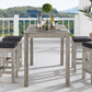 Wiscasset 59" Outdoor Patio Acacia Wood Bar Table By Modway - EEI-3686 | Outdoor Tables | Modishstore - 1