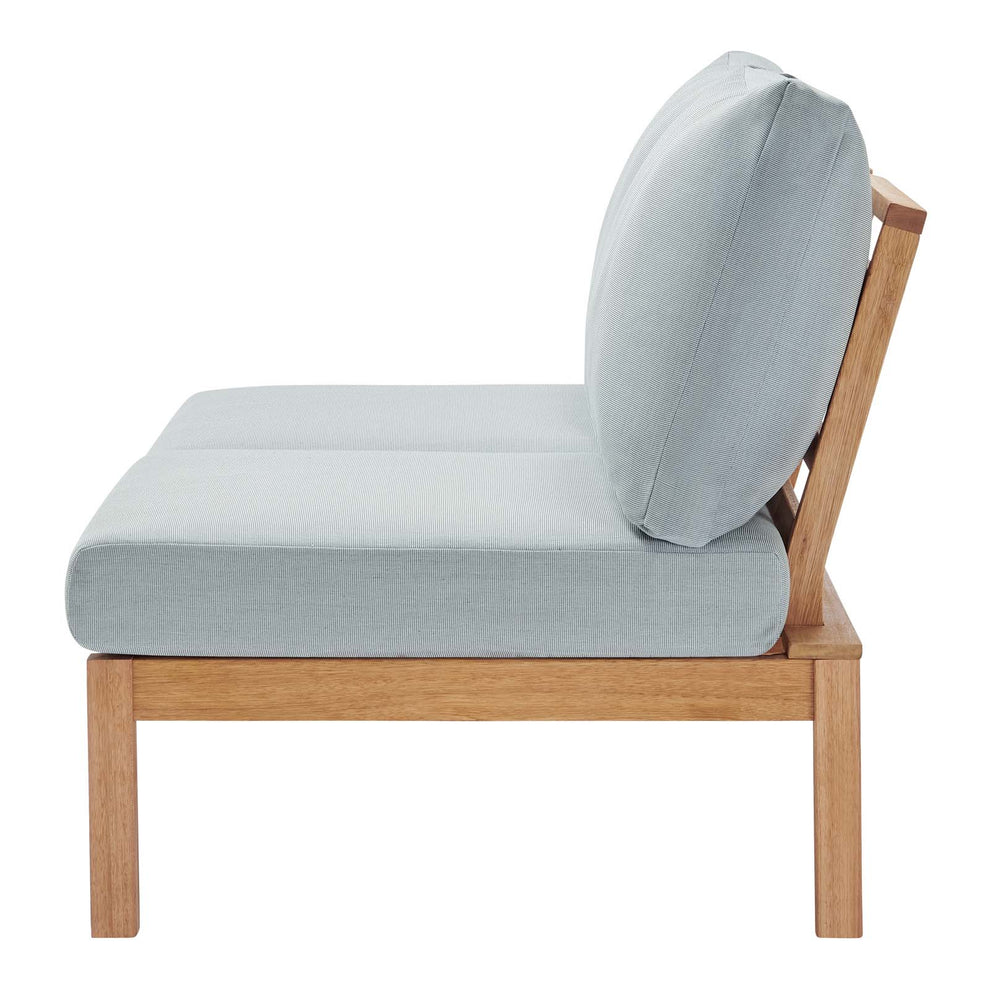 Modway Freeport Karri Wood Outdoor Patio Loveseat with Right-Facing Side End Table - EEI-3692 | Outdoor Sofas, Loveseats & Sectionals | Modishstore - 4