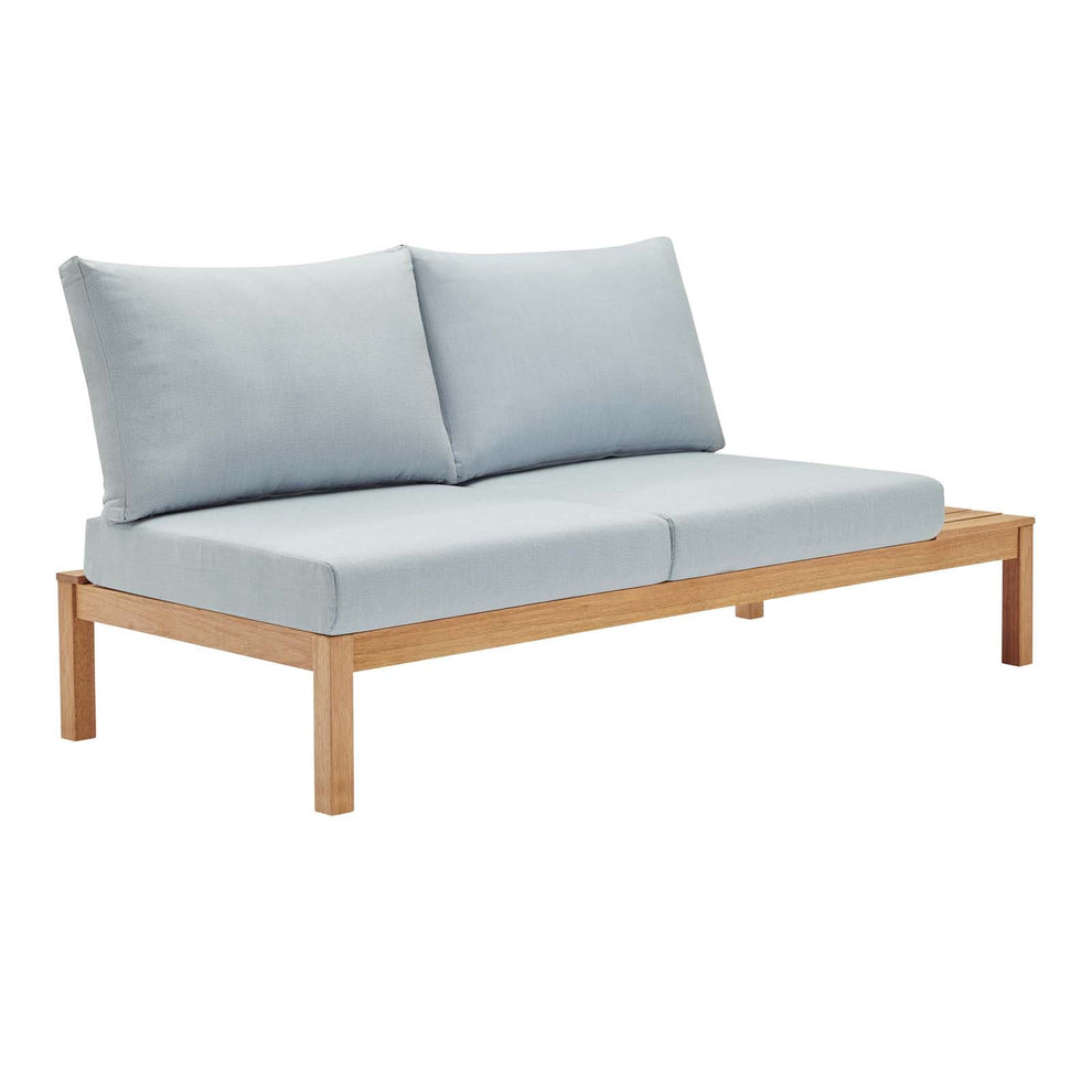 Modway Freeport Karri Wood Outdoor Patio Loveseat with Left-Facing Side End Table - EEI-3693 | Outdoor Sofas, Loveseats & Sectionals | Modishstore - 3