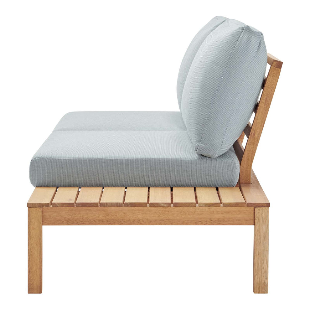 Modway Freeport Karri Wood Outdoor Patio Loveseat with Left-Facing Side End Table - EEI-3693 | Outdoor Sofas, Loveseats & Sectionals | Modishstore - 5