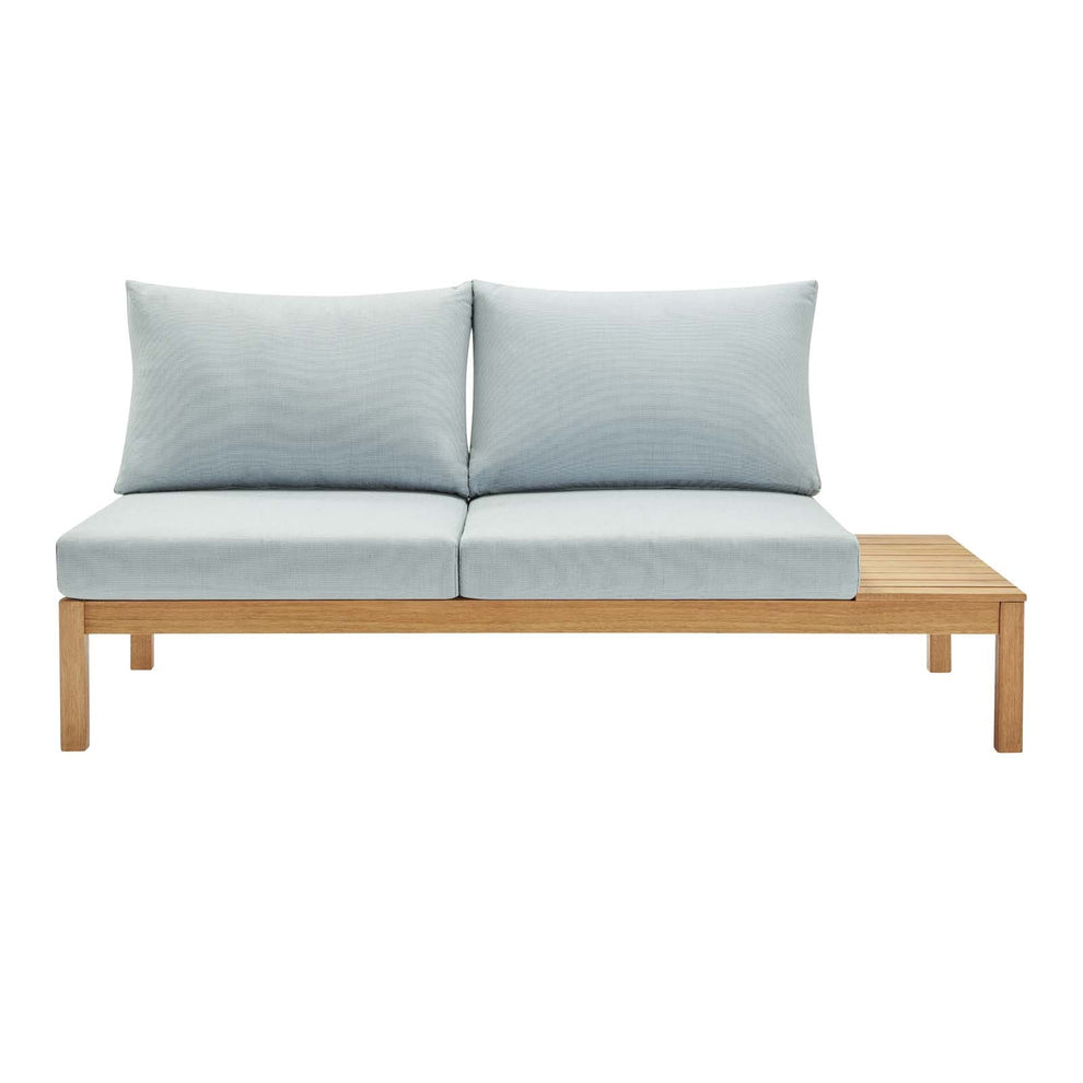 Modway Freeport Karri Wood Outdoor Patio Loveseat with Left-Facing Side End Table - EEI-3693 | Outdoor Sofas, Loveseats & Sectionals | Modishstore - 6