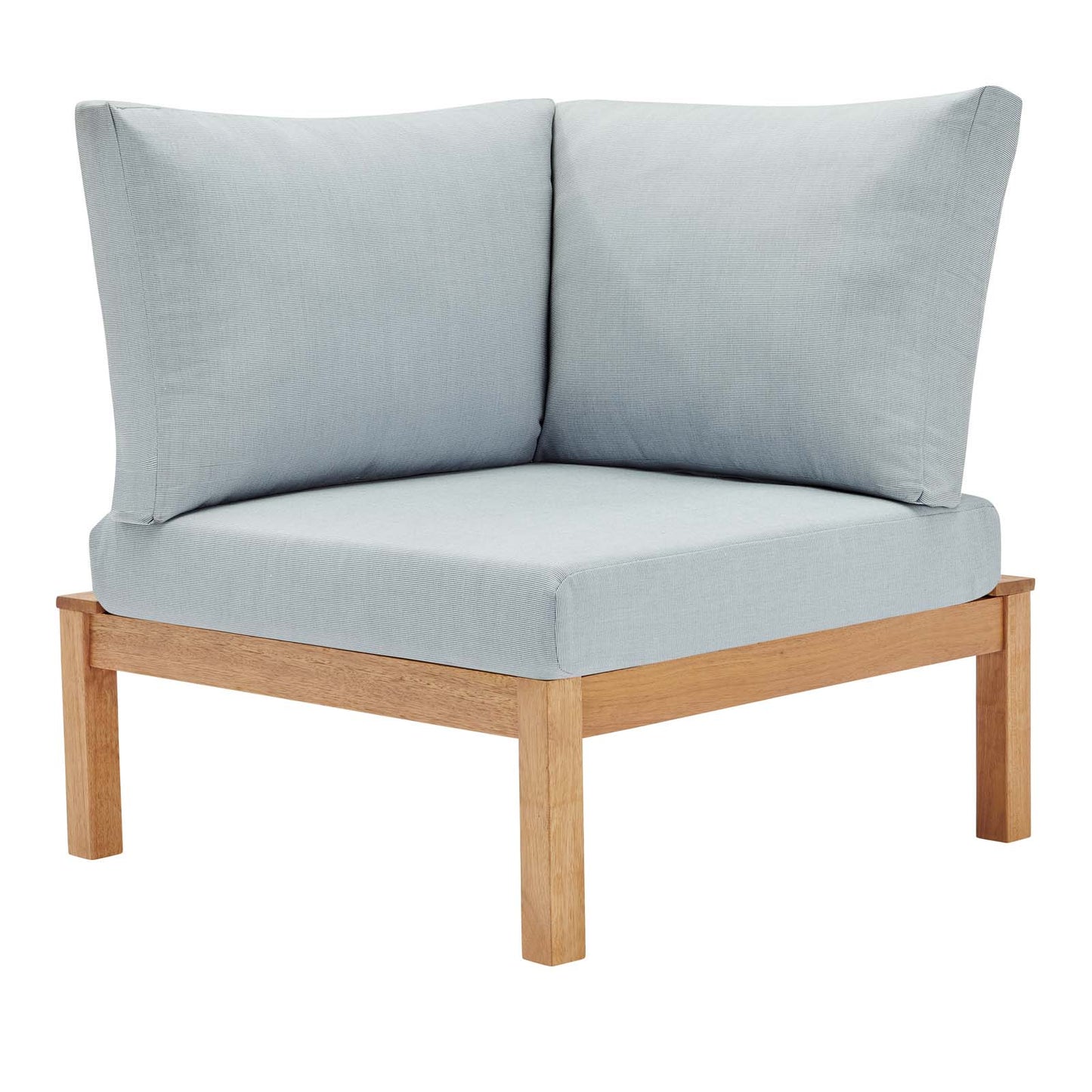 Modway Freeport Karri Wood Sectional Sofa Outdoor Patio Corner Chair | Sofas | Modishstore-2