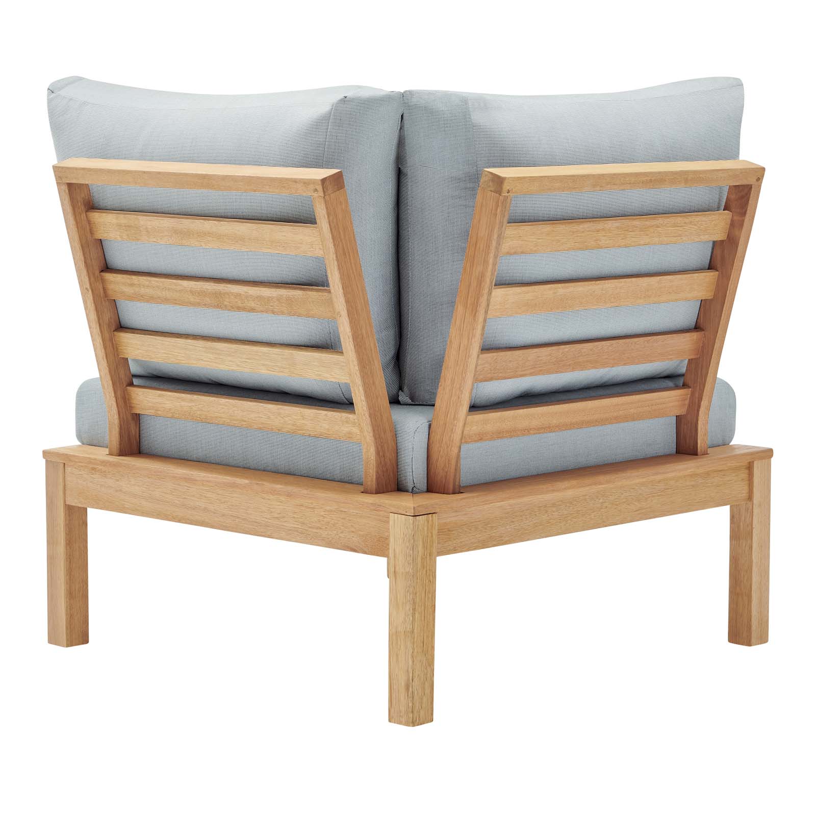 Modway Freeport Karri Wood Sectional Sofa Outdoor Patio Corner Chair | Sofas | Modishstore-4