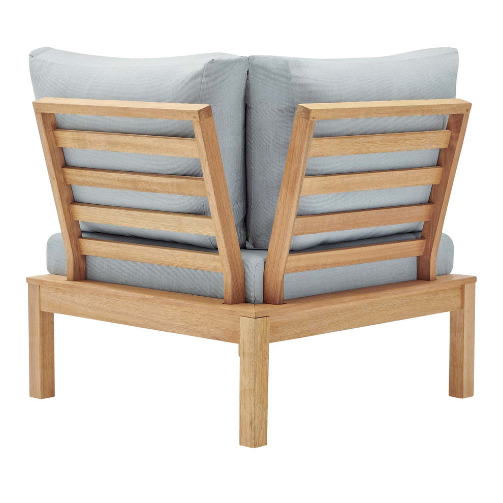 Modway Freeport Karri Wood Sectional Sofa Outdoor Patio Corner Chair - EEI-3694 | Outdoor Chairs | Modishstore - 4