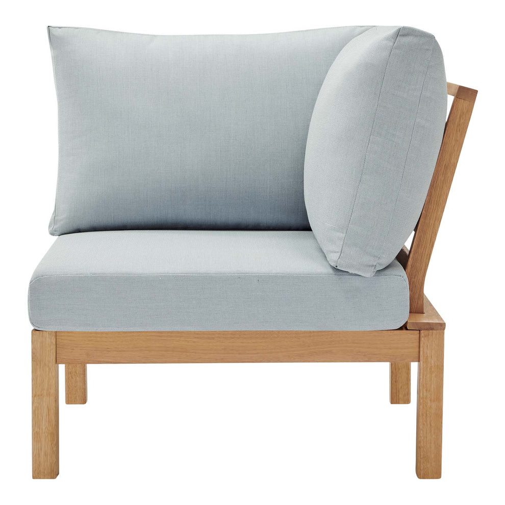 Modway Freeport Karri Wood Sectional Sofa Outdoor Patio Corner Chair - EEI-3694 | Outdoor Chairs | Modishstore - 5