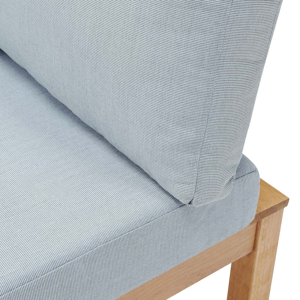 Modway Freeport Karri Wood Sectional Sofa Outdoor Patio Corner Chair - EEI-3694 | Outdoor Chairs | Modishstore - 6