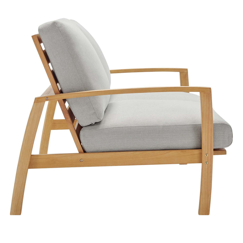 Modway Orlean Outdoor Patio Eucalyptus Wood Loveseat - EEI-3697 | Outdoor Sofas, Loveseats & Sectionals | Modishstore - 2