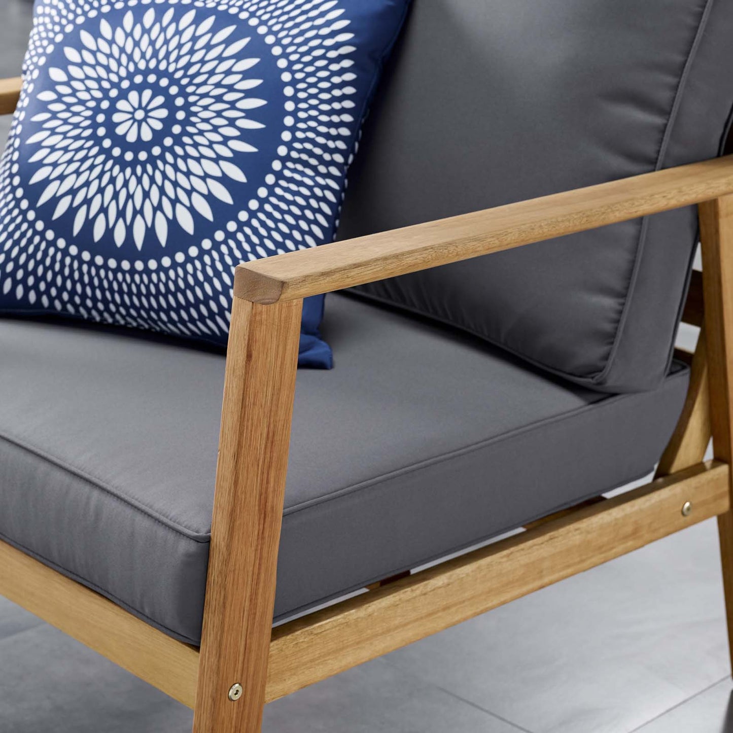 Modway Syracuse Outdoor Patio Upholstered 4 Piece Furniture Set - EEI-3705 | Outdoor Sofas, Loveseats & Sectionals | Modishstore - 4