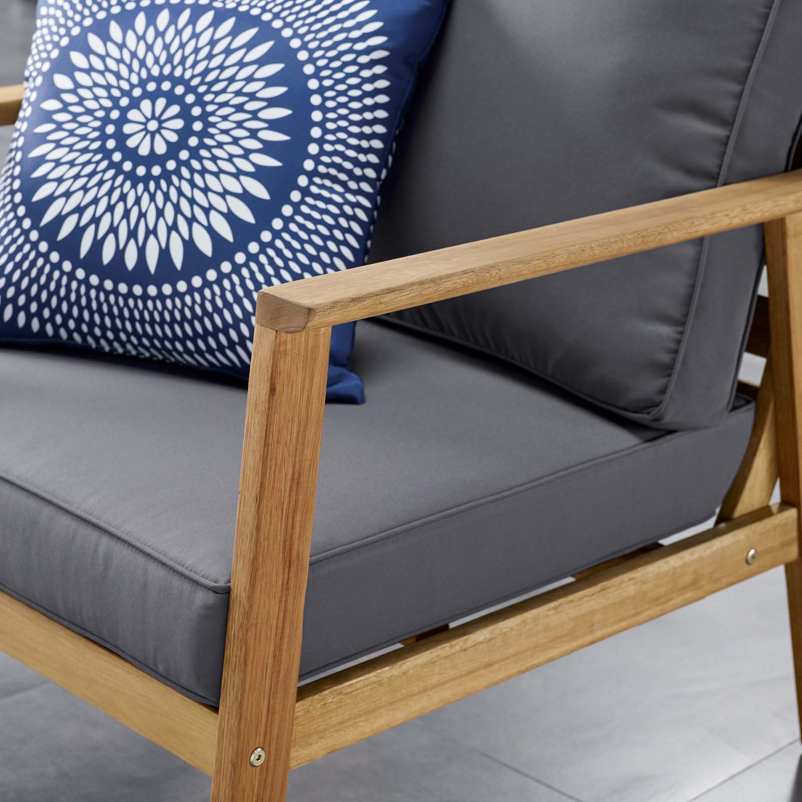 Modway Syracuse Outdoor Patio Upholstered 4 Piece Furniture Set - EEI-3705 | Outdoor Sofas, Loveseats & Sectionals | Modishstore - 4