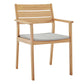 Modway Viewscape Outdoor Patio Ash Wood Dining Armchair - EEI-3708 | Outdoor Chairs | Modishstore - 1