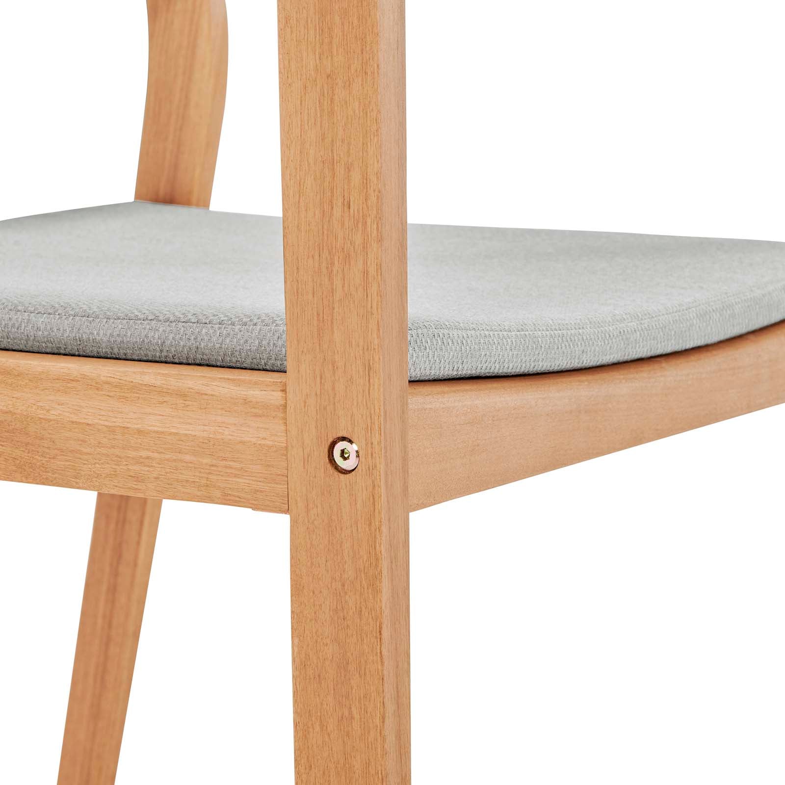 Modway Viewscape Outdoor Patio Ash Wood Dining Armchair - EEI-3708 | Outdoor Chairs | Modishstore - 3