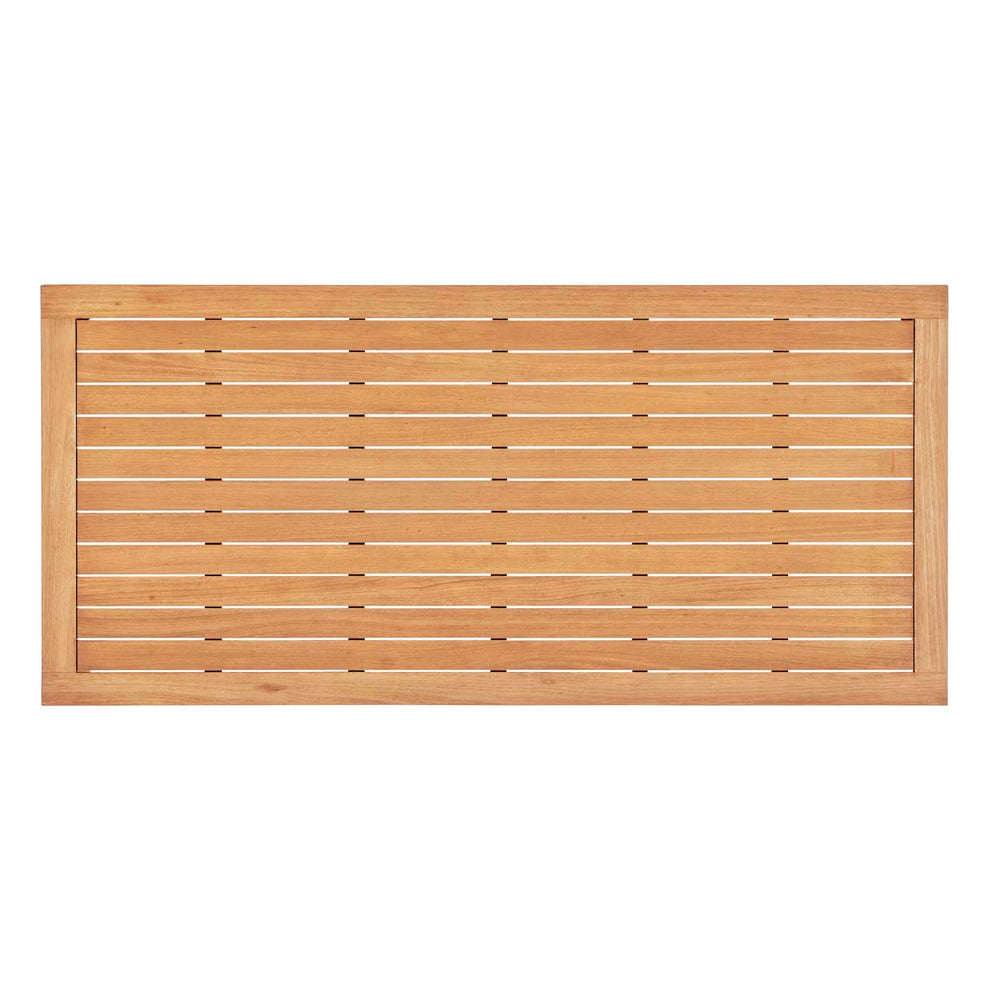 Viewscape 83" Outdoor Patio Ash Wood Dining Table By Modway - EEI-3709 | Outdoor Tables | Modishstore - 4