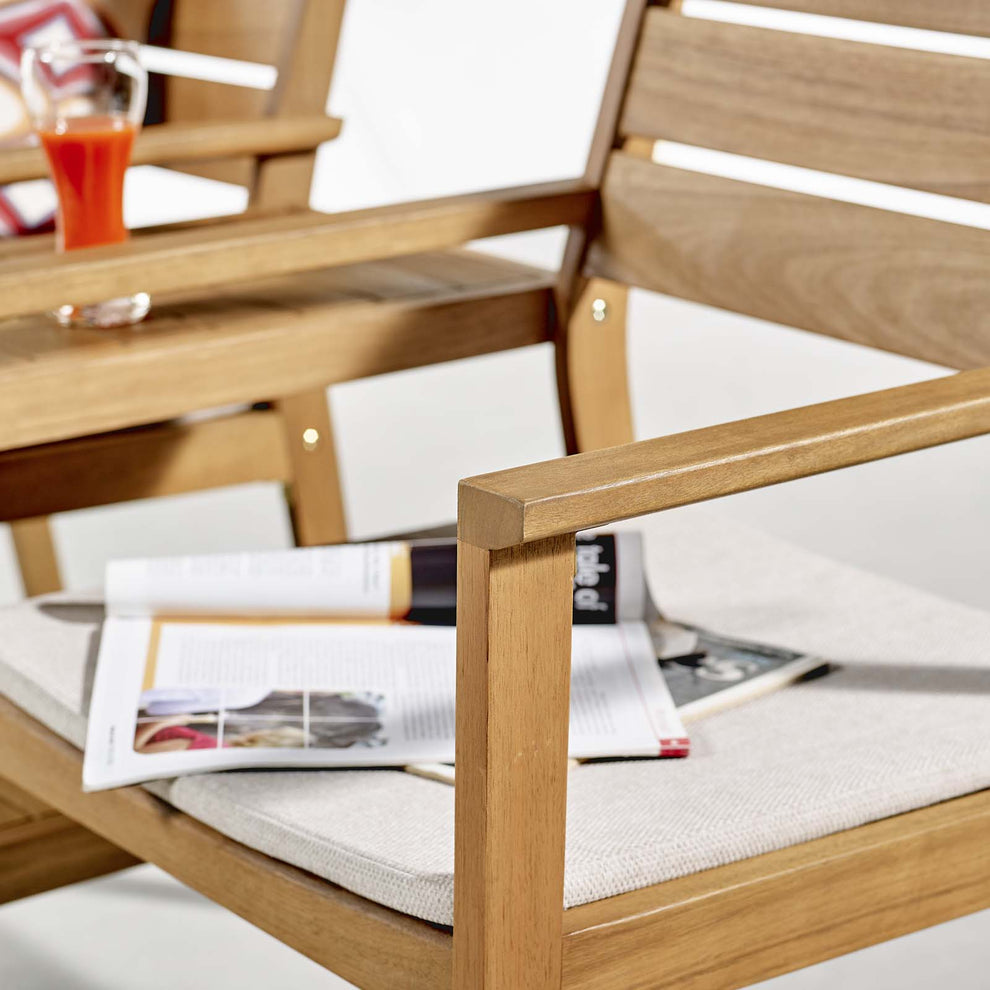 Modway Viewscape Outdoor Patio Ash Wood Jack and Jill Chair Set - EEI-3710 | Outdoor Chairs | Modishstore - 8