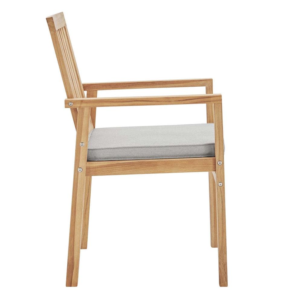 Modway Farmstay Outdoor Patio Teak Wood Dining Armchair - EEI-3718 | Armchairs | Modishstore - 2
