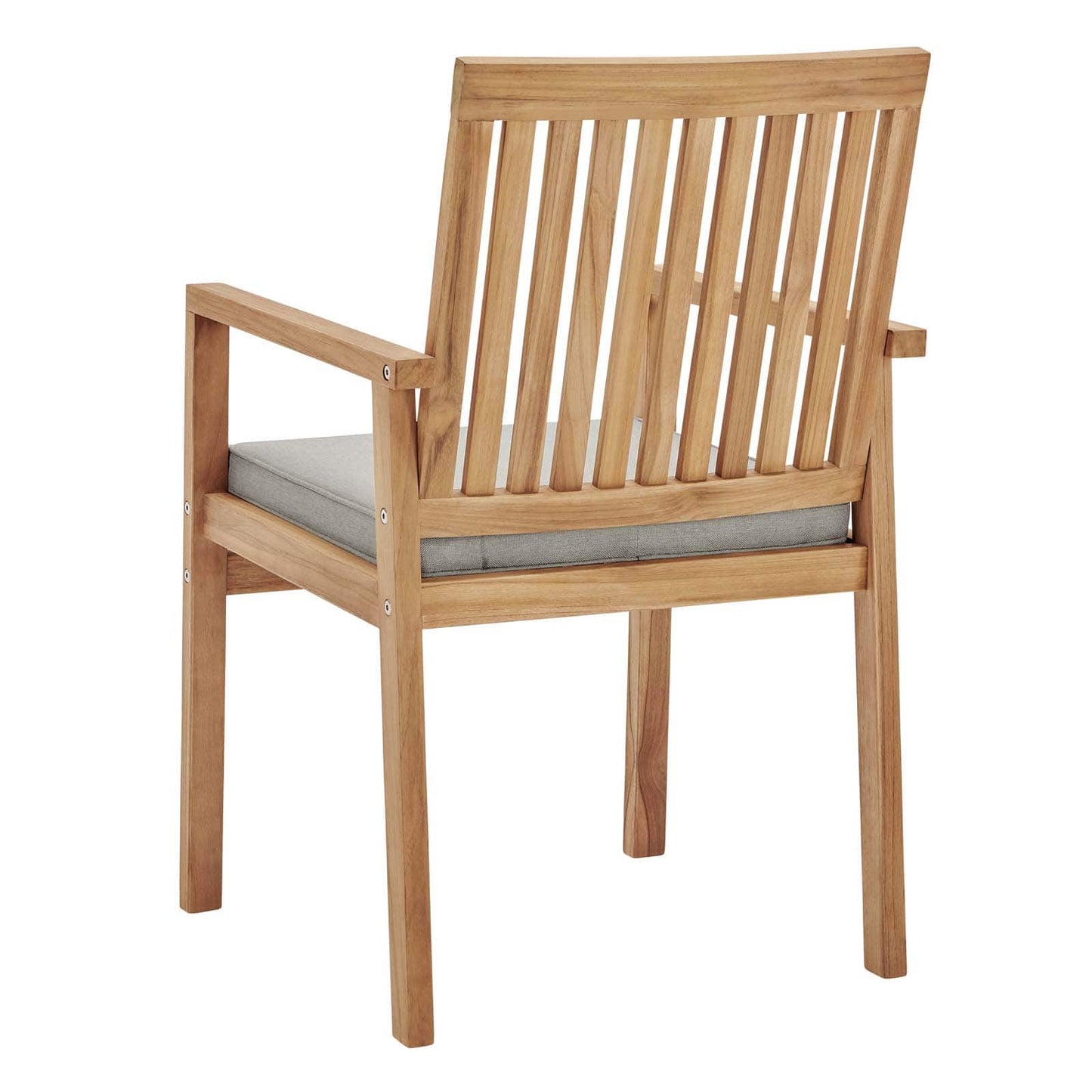 Modway Farmstay Outdoor Patio Teak Wood Dining Armchair - EEI-3718 | Armchairs | Modishstore - 4
