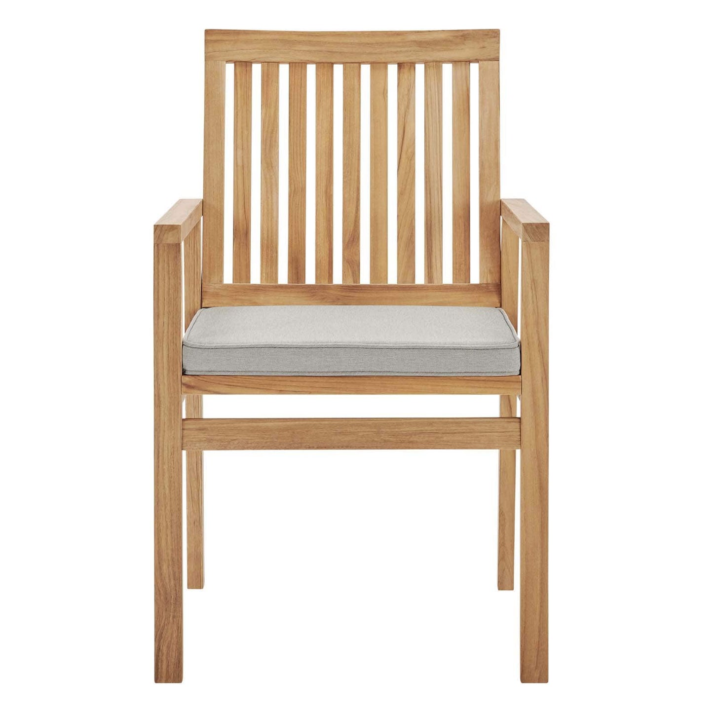 Modway Farmstay Outdoor Patio Teak Wood Dining Armchair - EEI-3718 | Armchairs | Modishstore - 5
