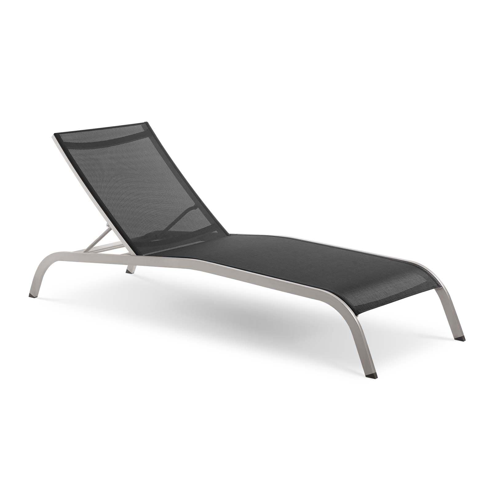 Modway Savannah Mesh Chaise Outdoor Patio Aluminum Lounge Chair - EEI-3721 | Outdoor Recliners & Lounge Chairs | Modishstore - 2