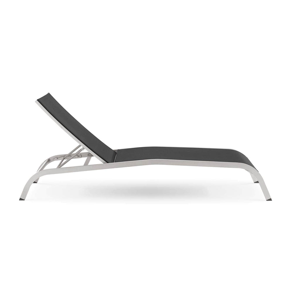Modway Savannah Mesh Chaise Outdoor Patio Aluminum Lounge Chair - EEI-3721 | Outdoor Recliners & Lounge Chairs | Modishstore - 3