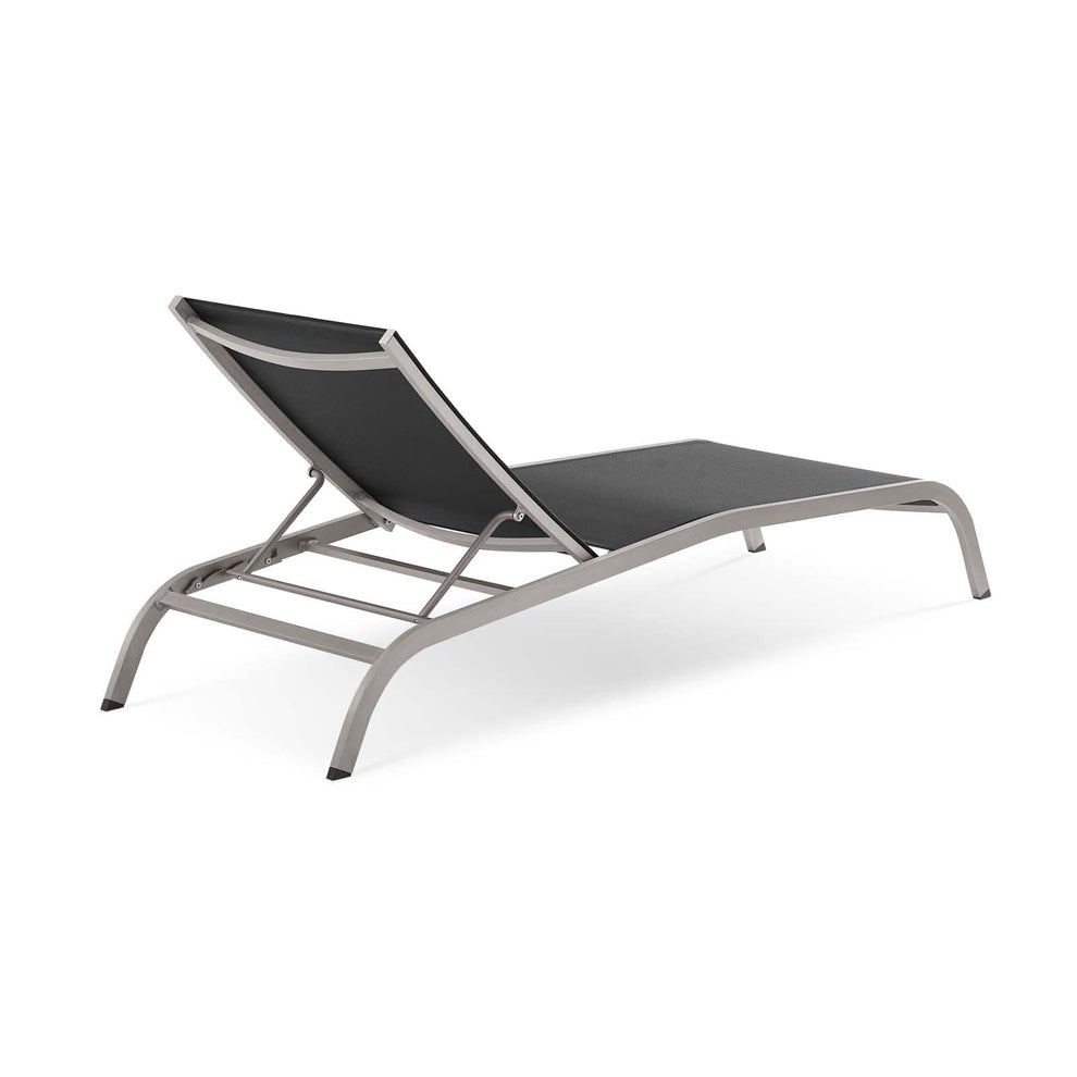 Modway Savannah Mesh Chaise Outdoor Patio Aluminum Lounge Chair - EEI-3721 | Outdoor Recliners & Lounge Chairs | Modishstore - 4