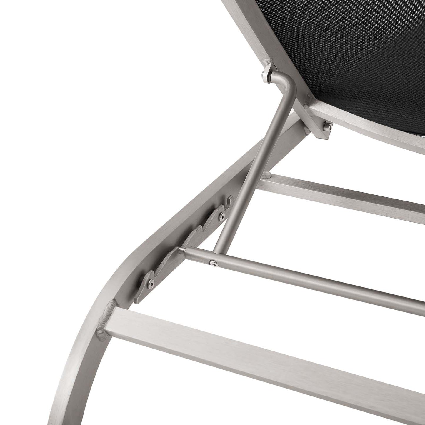 Modway Savannah Mesh Chaise Outdoor Patio Aluminum Lounge Chair - EEI-3721 | Outdoor Recliners & Lounge Chairs | Modishstore - 6