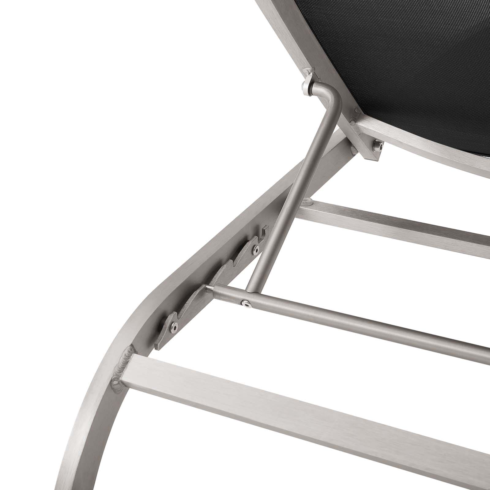 Modway Savannah Mesh Chaise Outdoor Patio Aluminum Lounge Chair - EEI-3721 | Outdoor Recliners & Lounge Chairs | Modishstore - 6