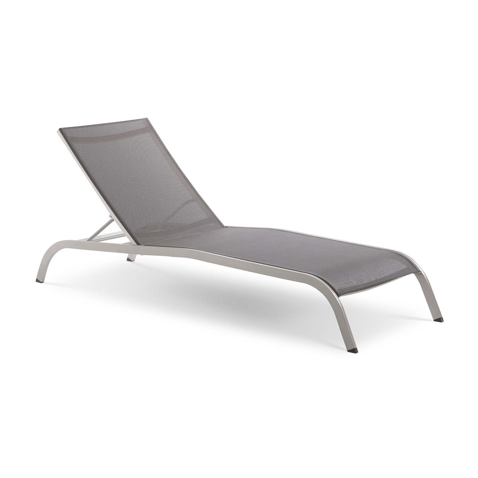 Modway Savannah Mesh Chaise Outdoor Patio Aluminum Lounge Chair - EEI-3721 | Outdoor Recliners & Lounge Chairs | Modishstore - 8