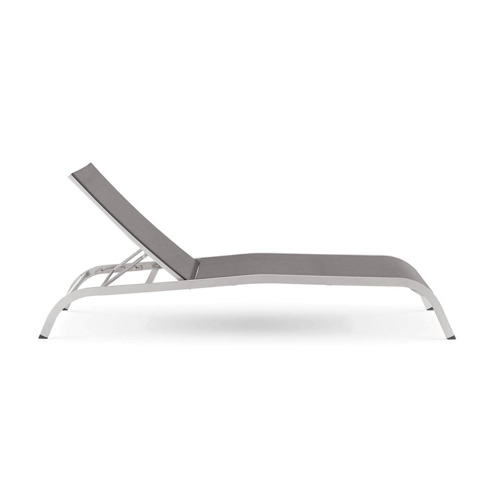 Modway Savannah Mesh Chaise Outdoor Patio Aluminum Lounge Chair - EEI-3721 | Outdoor Recliners & Lounge Chairs | Modishstore - 9