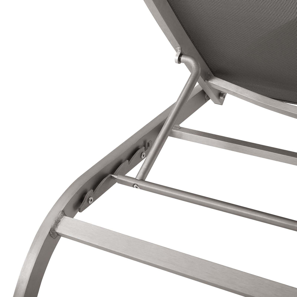 Modway Savannah Mesh Chaise Outdoor Patio Aluminum Lounge Chair - EEI-3721 | Outdoor Recliners & Lounge Chairs | Modishstore - 12