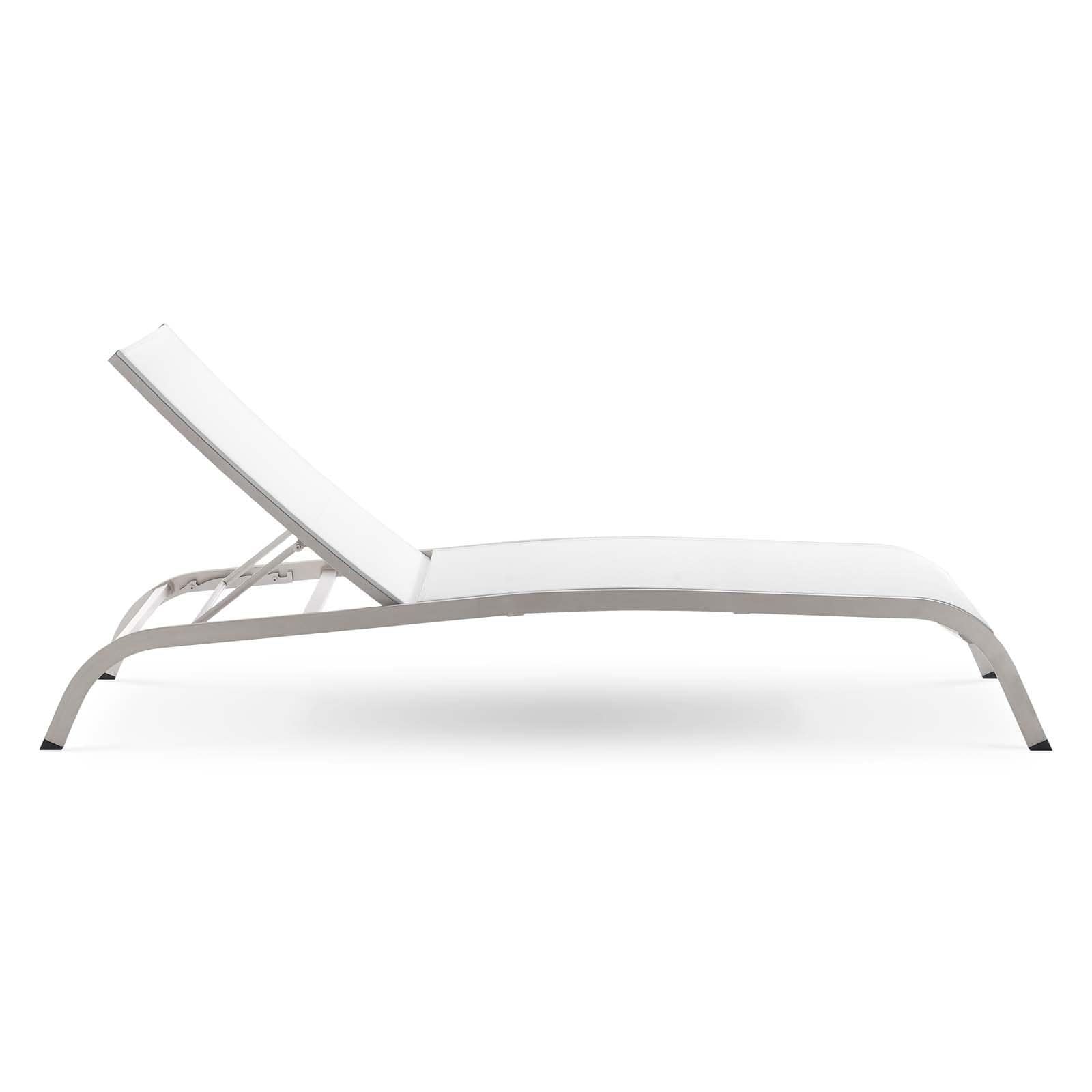 Modway Savannah Mesh Chaise Outdoor Patio Aluminum Lounge Chair - EEI-3721 | Outdoor Recliners & Lounge Chairs | Modishstore - 16