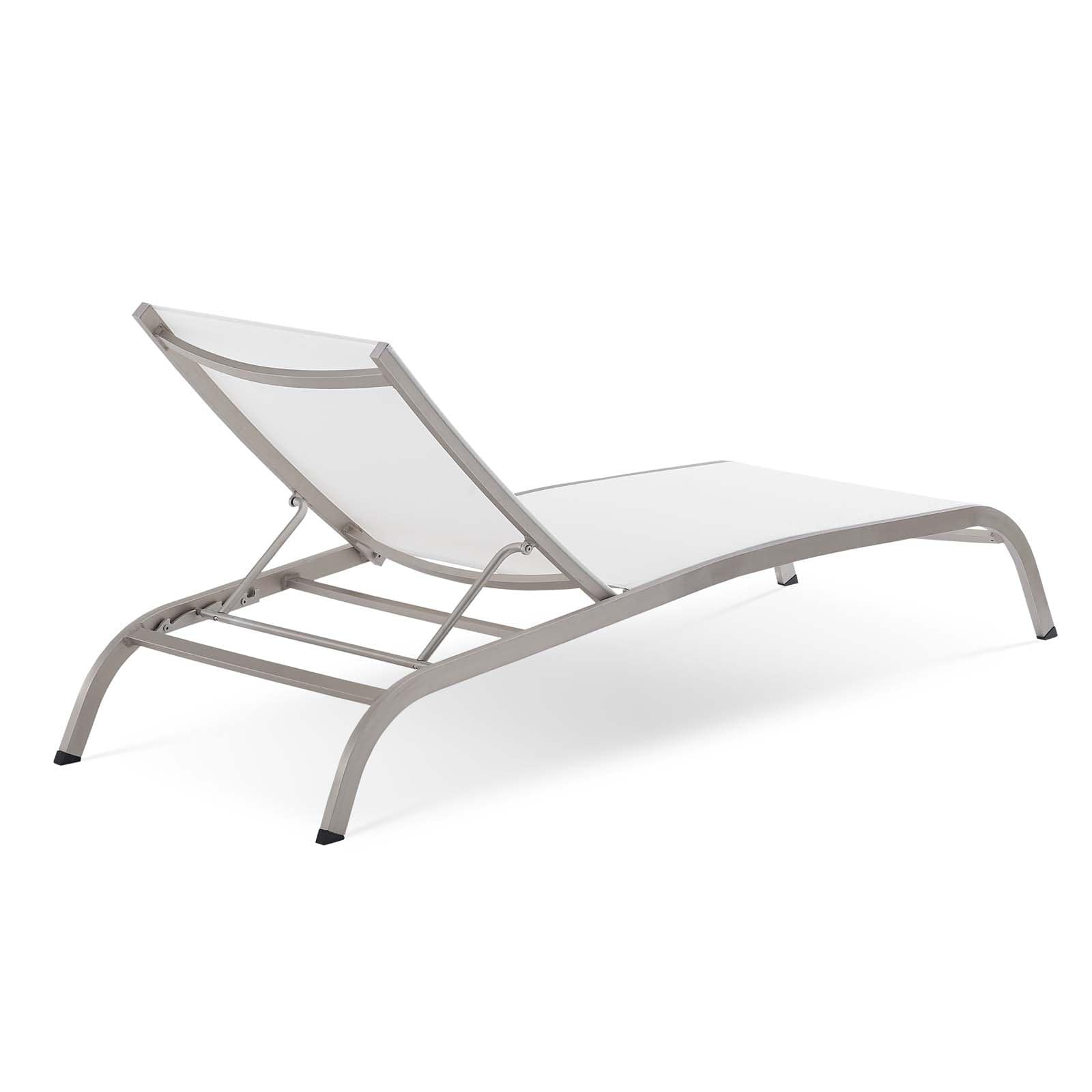 Modway Savannah Mesh Chaise Outdoor Patio Aluminum Lounge Chair - EEI-3721 | Outdoor Recliners & Lounge Chairs | Modishstore - 17