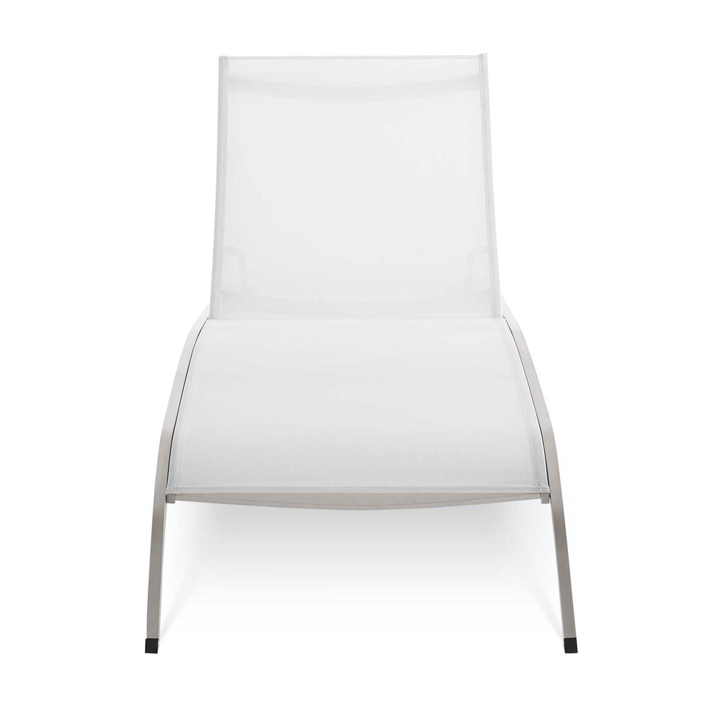 Modway Savannah Mesh Chaise Outdoor Patio Aluminum Lounge Chair - EEI-3721 | Outdoor Recliners & Lounge Chairs | Modishstore - 18