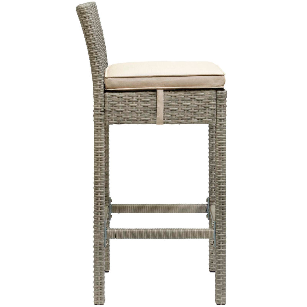 Conduit 5 Piece Outdoor Patio Wicker Rattan Set By Modway - EEI-3722 | Outdoor Sofas, Loveseats & Sectionals | Modishstore - 4