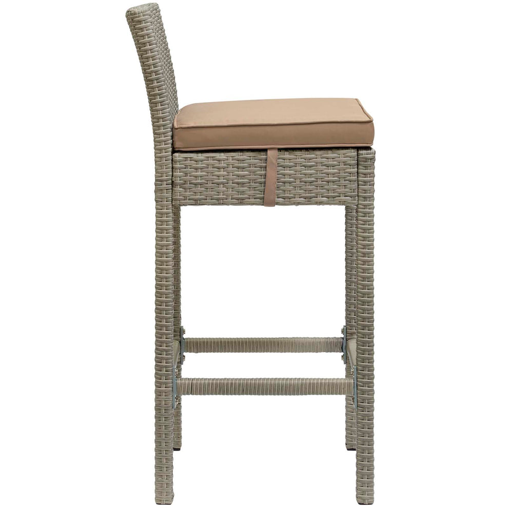 Conduit 5 Piece Outdoor Patio Wicker Rattan Set By Modway - EEI-3722 | Outdoor Sofas, Loveseats & Sectionals | Modishstore - 38