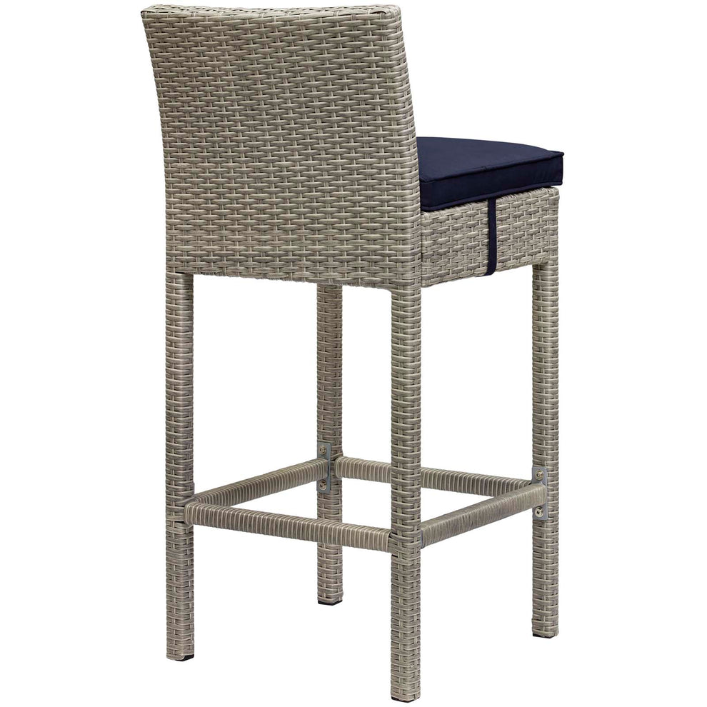 Conduit 5 Piece Outdoor Patio Wicker Rattan Set By Modway - EEI-3722 | Outdoor Sofas, Loveseats & Sectionals | Modishstore - 46