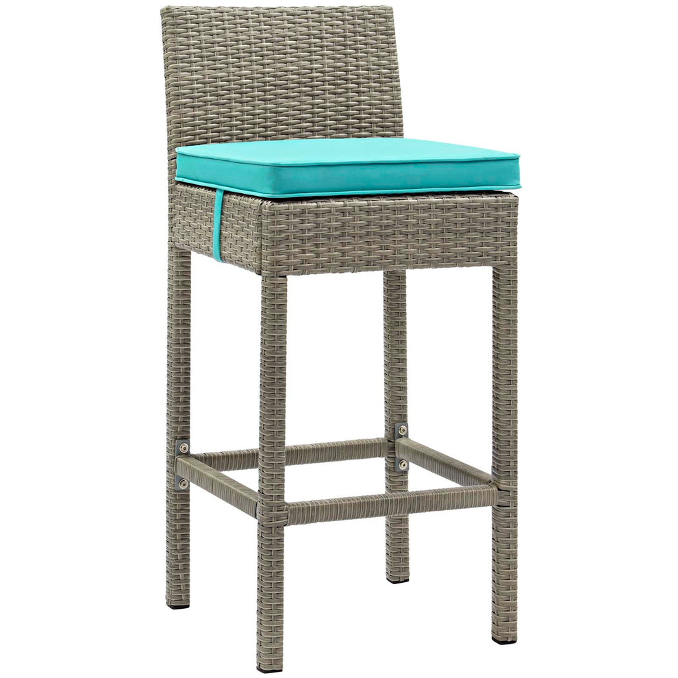 Conduit 5 Piece Outdoor Patio Wicker Rattan Set By Modway - EEI-3722 | Outdoor Sofas, Loveseats & Sectionals | Modishstore - 72