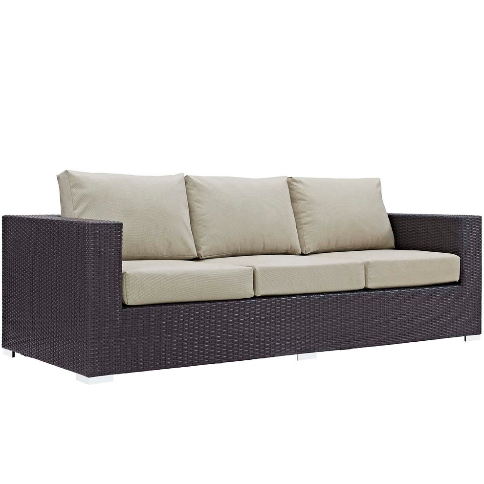 Modway Convene 3 Piece Set Outdoor Patio with Fire Pit - EEI-3724 | Outdoor Sofas, Loveseats & Sectionals | Modishstore - 5