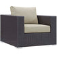 Convene 4 Piece Set Outdoor Patio with Fire Pit By Modway - EEI-3725 | Outdoor Sofas, Loveseats & Sectionals | Modishstore - 3