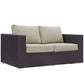 Convene 4 Piece Set Outdoor Patio with Fire Pit By Modway - EEI-3725 | Outdoor Sofas, Loveseats & Sectionals | Modishstore - 5