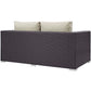Convene 4 Piece Set Outdoor Patio with Fire Pit By Modway - EEI-3725 | Outdoor Sofas, Loveseats & Sectionals | Modishstore - 6