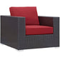 Convene 4 Piece Set Outdoor Patio with Fire Pit By Modway - EEI-3725 | Outdoor Sofas, Loveseats & Sectionals | Modishstore - 11