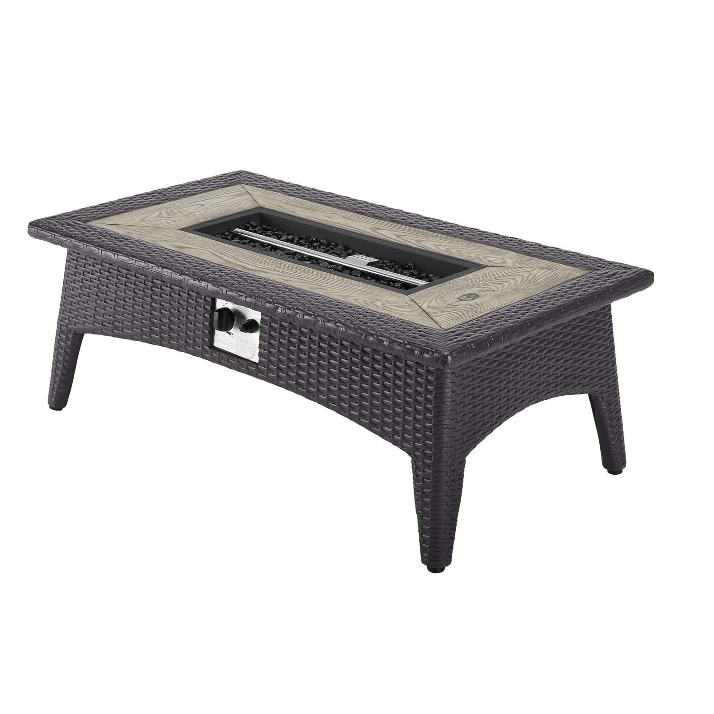 Convene 4 Piece Set Outdoor Patio with Fire Pit By Modway - EEI-3725 | Outdoor Sofas, Loveseats & Sectionals | Modishstore - 15
