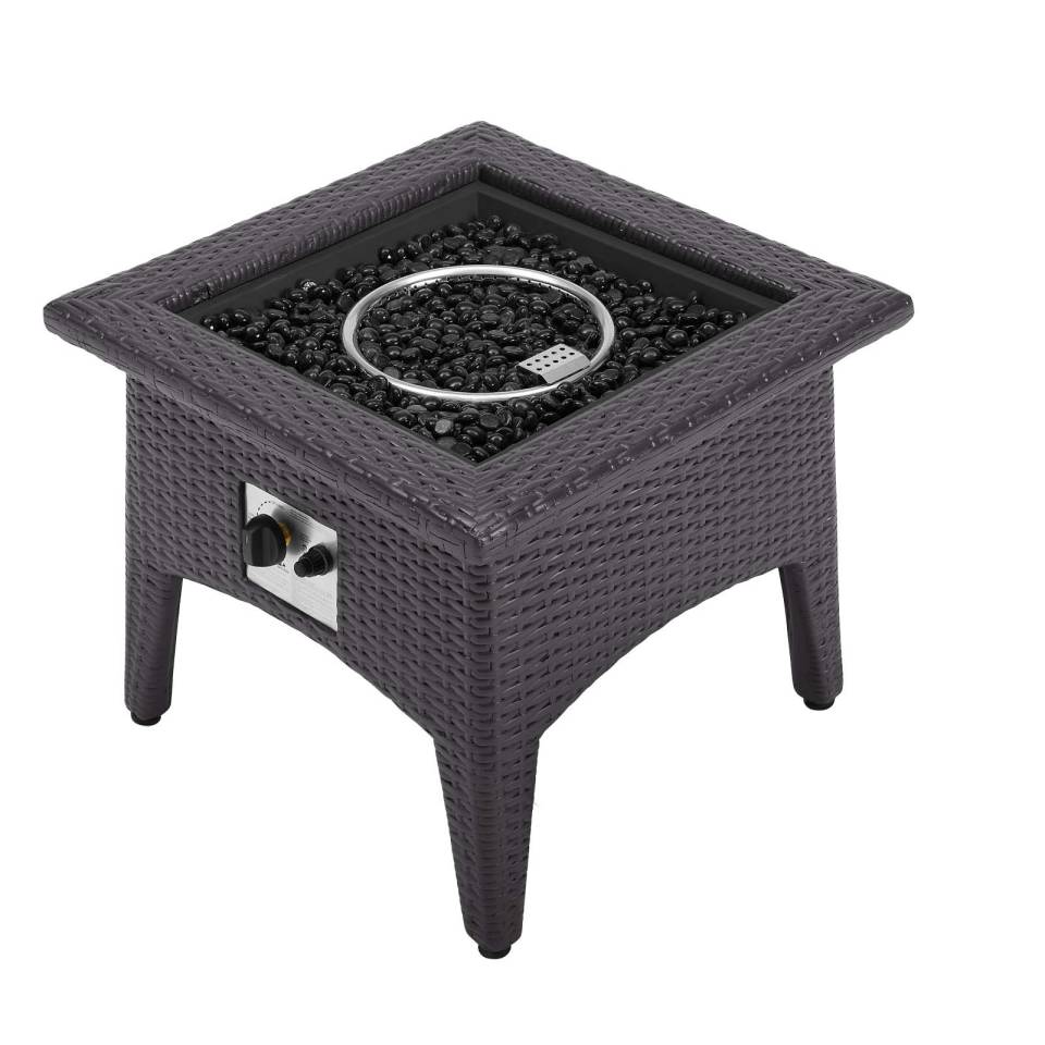 Modway Convene 3 Piece Set Outdoor Patio with Fire Pit - EEI-3727 | Outdoor Sofas, Loveseats & Sectionals | Modishstore - 5
