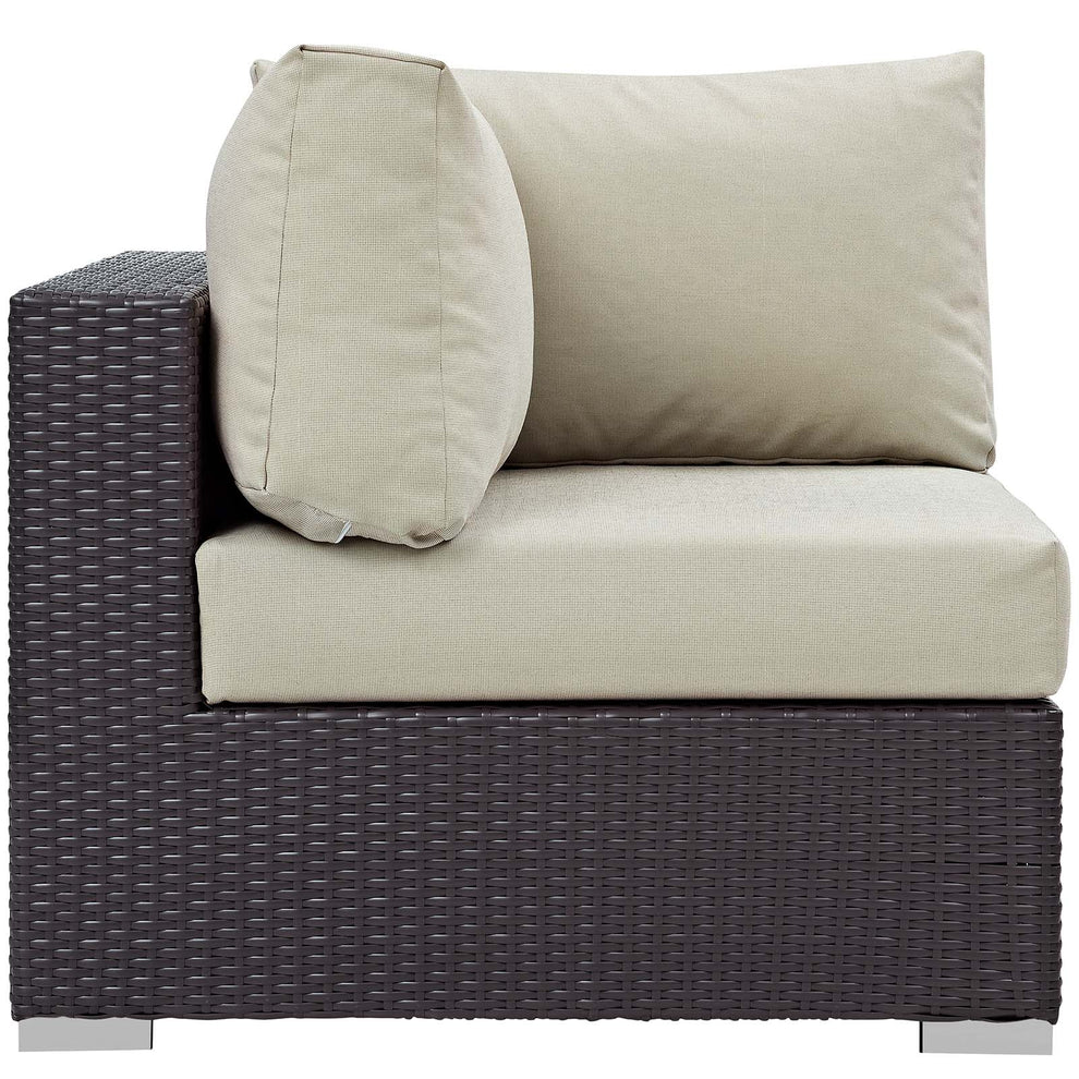 Modway Convene 5 Piece Set Outdoor Patio with Fire Pit - EEI-3728 | Outdoor Sofas, Loveseats & Sectionals | Modishstore - 8